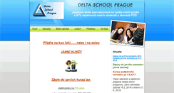 Desktop Screenshot of deltaschool.cz